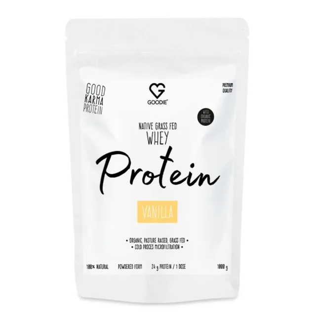 Goodie Nativní syrovátkový protein GrassFed - Vanilka 1000 g