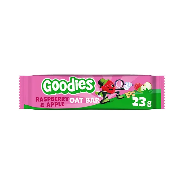 GOODIES Ovesná tyčinka malina a jablko 23 g