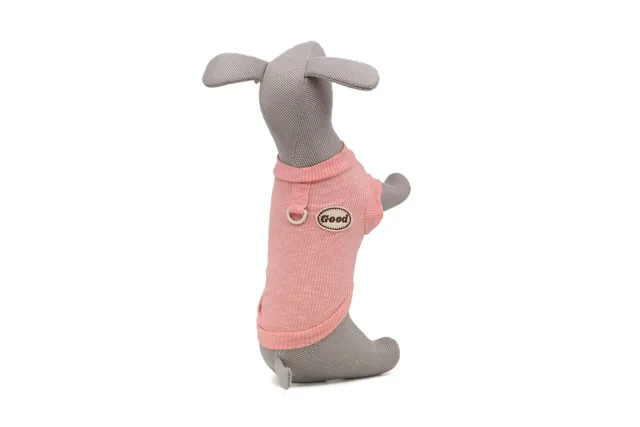 Goody tričko pro psa - žebrovaný prodyšný polyester Barva: Růžová, Délka zad (cm): 31, Obvod hrudníku: 40 - 44 cm