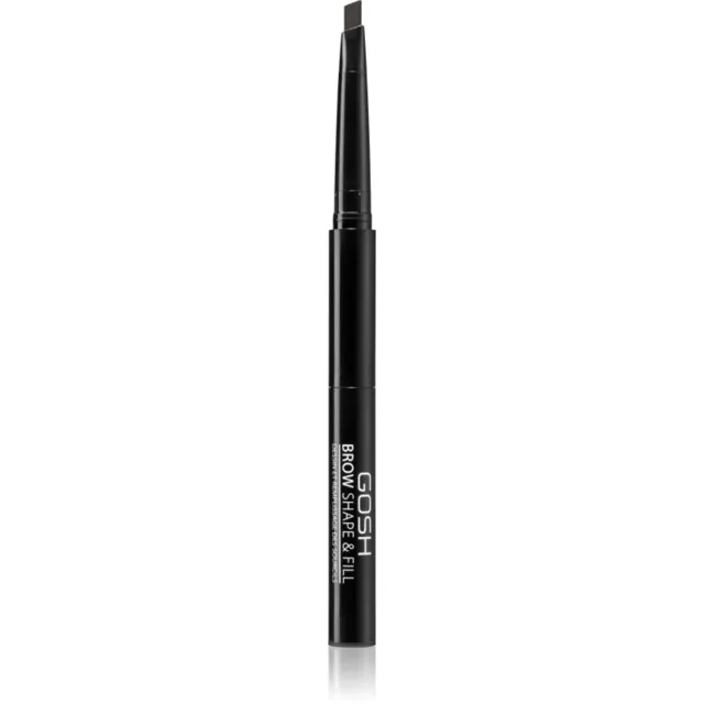 GOSH COPENHAGEN Brow Shape & Fill oboustranná tužka na obočí odstín 002 Greybrown 0.5 g