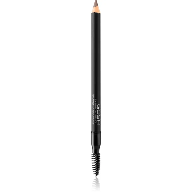 GOSH COPENHAGEN Eyebrow tužka na obočí s kartáčkem odstín 005 Dark Brown 1.2 g