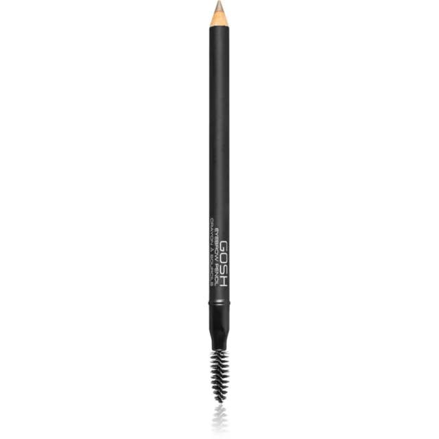GOSH COPENHAGEN Eyebrow tužka na obočí s kartáčkem odstín 03 Grey Brown 1.2 g