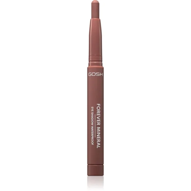 GOSH COPENHAGEN Forever Mineral Matte dlouhotrvající oční stíny v tužce odstín 016 Matt Chocolate 1.4 g