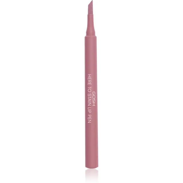 GOSH COPENHAGEN Here To Stain Lip Pen fix na rty pro dlouhotrvající efekt odstín 008 Ruby Stain 1 ml
