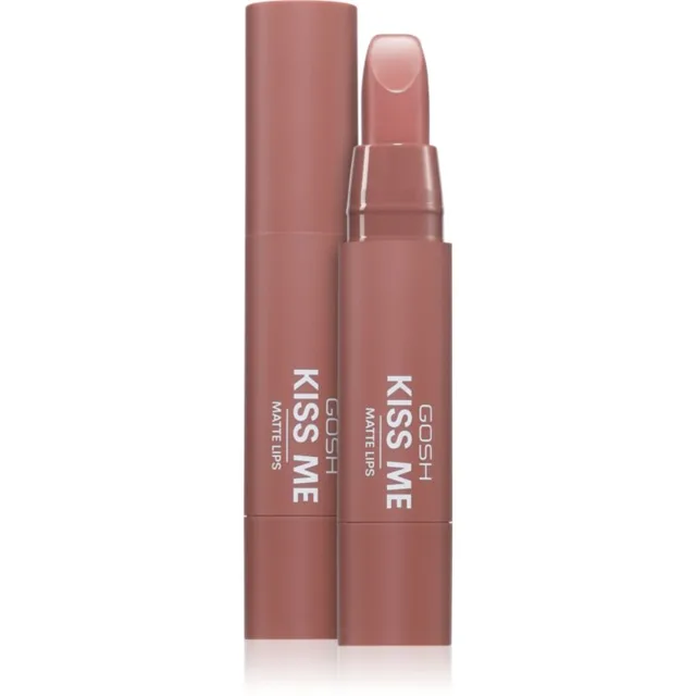 GOSH COPENHAGEN Kiss Me Matte Lips krémová rtěnka s matným efektem odstín 005 Naked Kiss 3 g