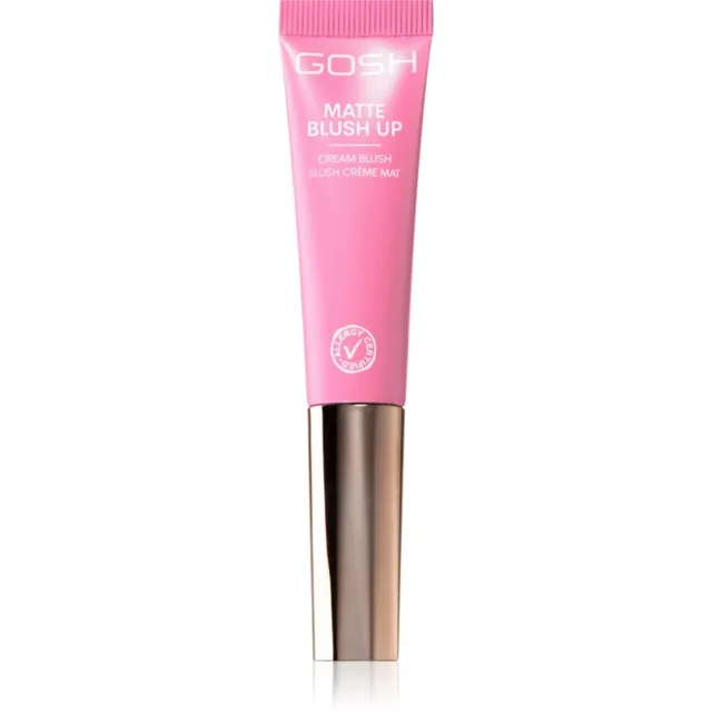 GOSH COPENHAGEN Matte Blush Up tekutá tvářenka s matným efektem odstín 001 Hot Pink 14 ml