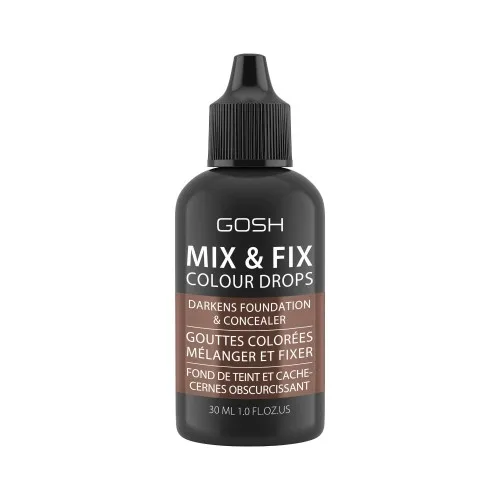 GOSH COPENHAGEN Mix & Fix Colour Drops  barevné korekční kapky - 004 Dark 30 ml