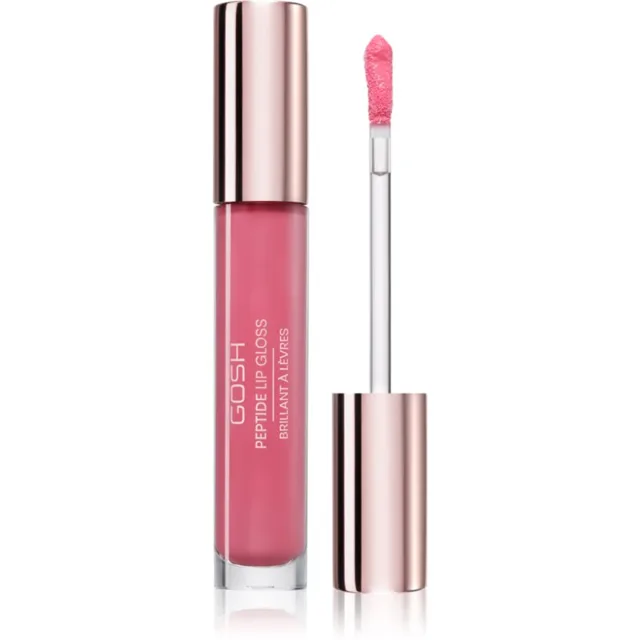 GOSH COPENHAGEN Peptide Lip Gloss lesk na rty s peptidy odstín 010 Candyfloss 7 ml