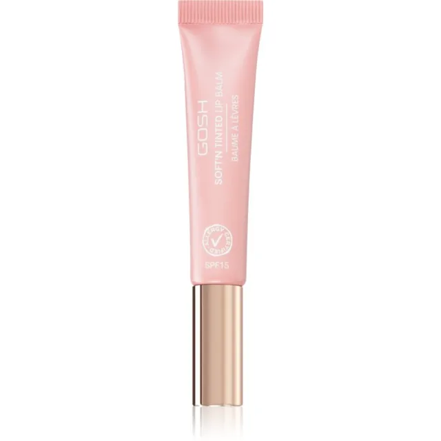 GOSH COPENHAGEN Soft`n Tinted tónující balzám na rty SPF 15 odstín 003 Rose 8 ml