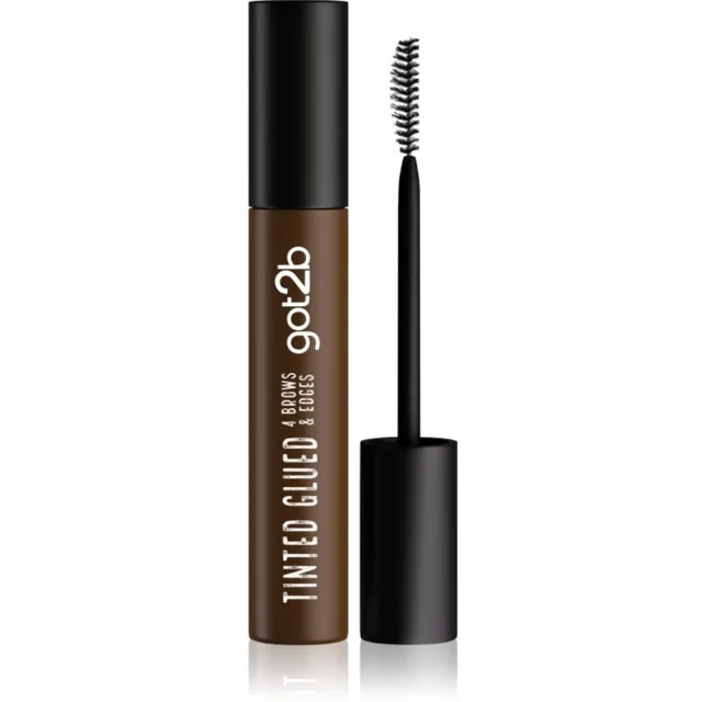 got2b Glued 4 Brows & Edges fixační gel na obočí 2 v 1 Tinted Brown 16 ml