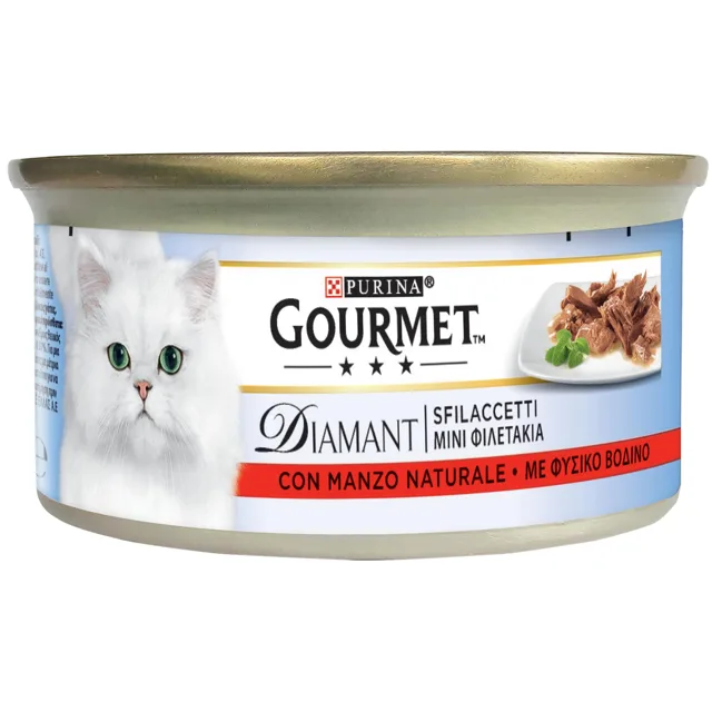 Gourmet Diamant konzervy 48 x 85 g - Filé s přírodním hovězím masem