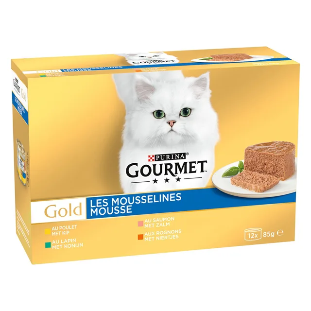 Gourmet Gold, 4 balení konzerv - 3 + 1 zdarma - Gold Duo Delice luxusní mix