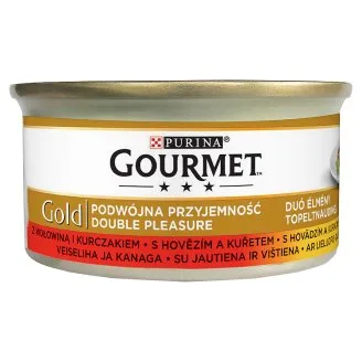 GOURMET Gold hovězí &amp; kuře 85 g
