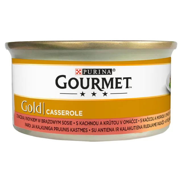 GOURMET Gold kachna a krůtí v omáčce85 g