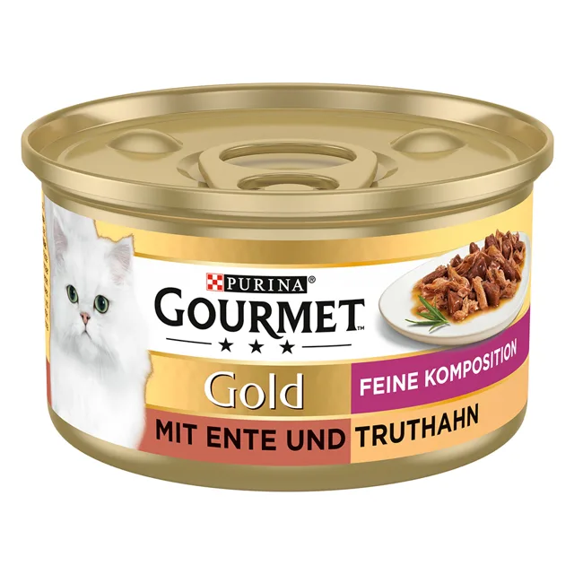 Gourmet Gold konzervy 12 x 85 g - kachna a krůta