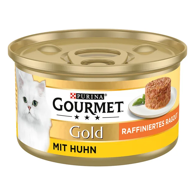 Gourmet Gold konzervy 12 x 85 g - Raffiniertes Ragout - kuře