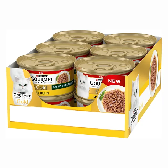 Gourmet Gold konzervy 24 x 85 g - hovězí, kuře, losos, tuňák