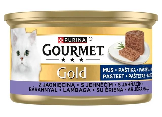 GOURMET Gold Mus s jehněčím 85g konzerva pro kočky