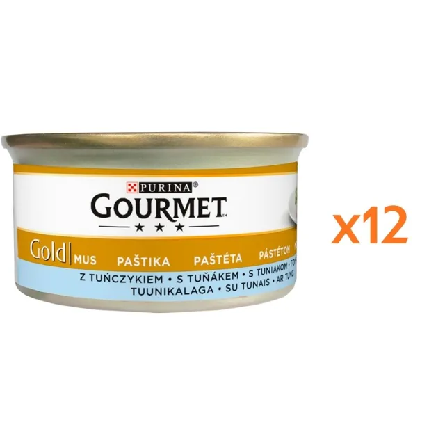 GOURMET Gold Mus s tuňákem pro kočky 12x85 g