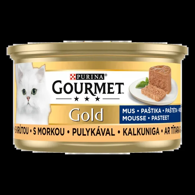 Gourmet Gold Paštika pro kočky s krůtou 85 g