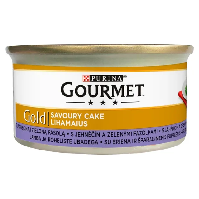 GOURMET Gold Savoury Cake s jehněčím a zelenými fazolkami 85g