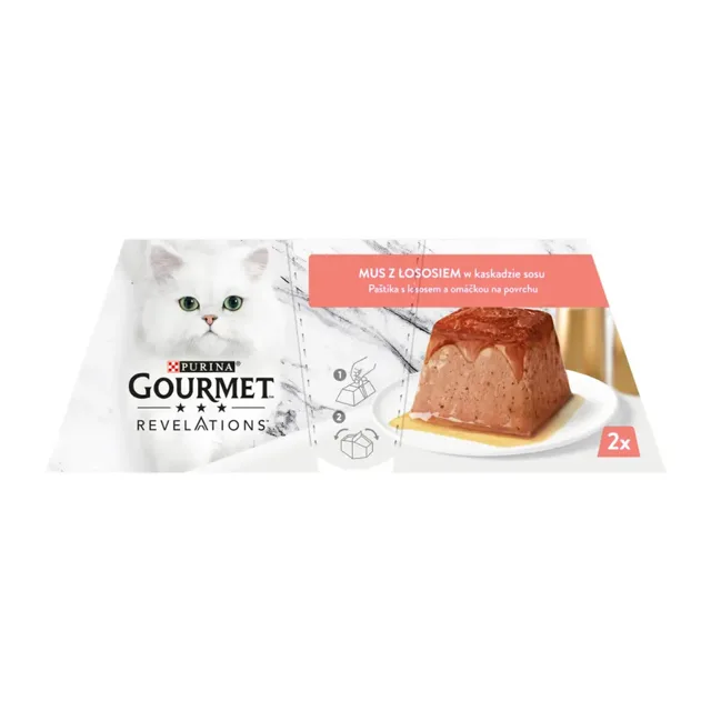 Gourmet Jemná paštika s lososem a omáčkou 114 g
