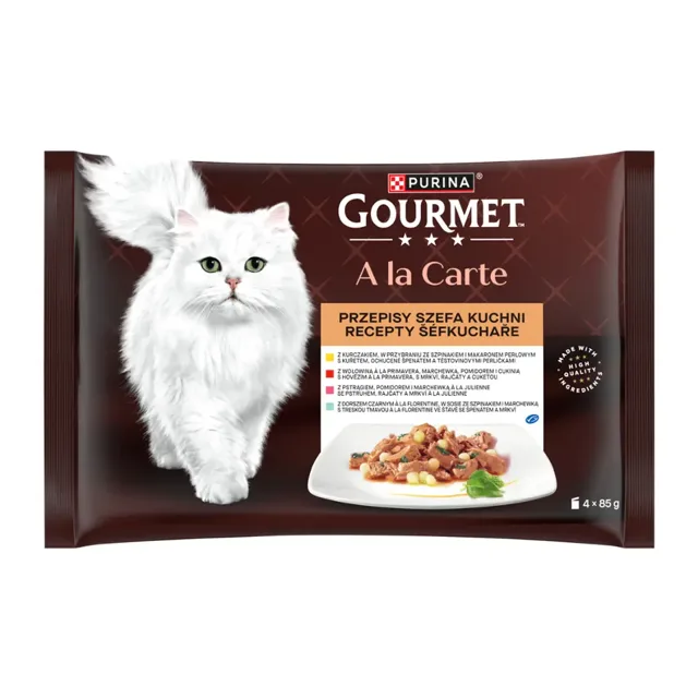 Gourmet Kapsičky pro kočky A la Carte 4x 85 g 340 g