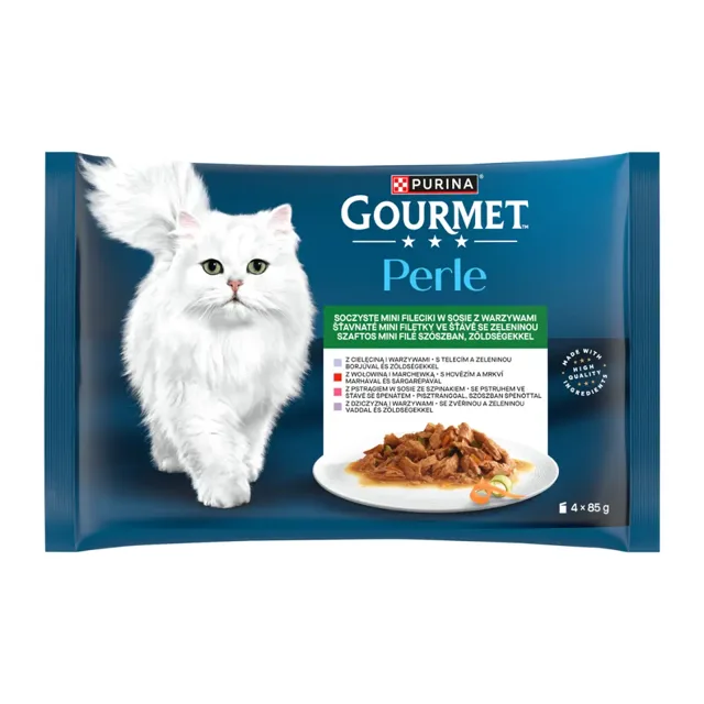Gourmet Kapsičky pro kočky Perle multipack 4x 85 g 340 g
