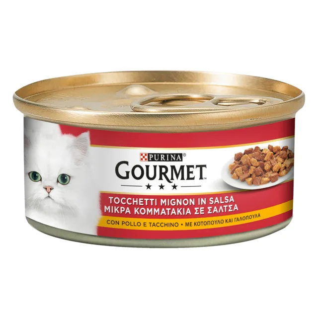 Gourmet konzervy 24 x 195 g - Gold - pstruh, losos v omáčce