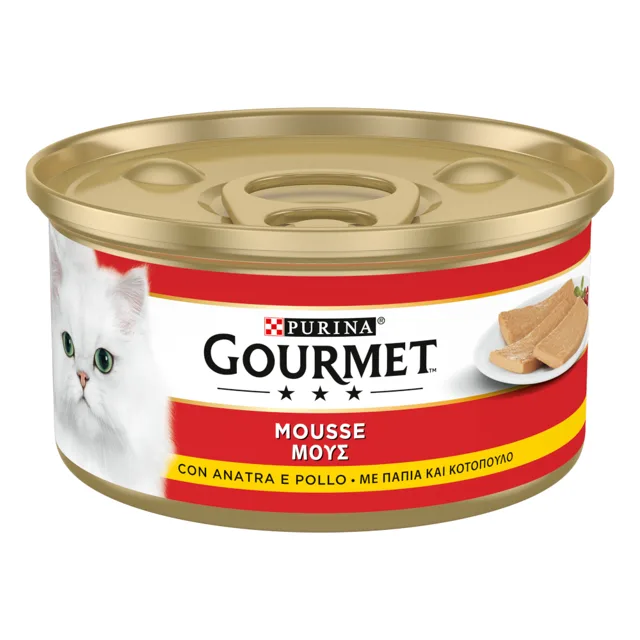 Gourmet konzervy 24 x 195 g - Mousse - kachna, kuře