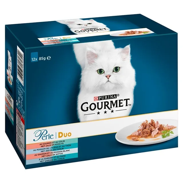 GOURMET Perle DUO ryba 12x85g