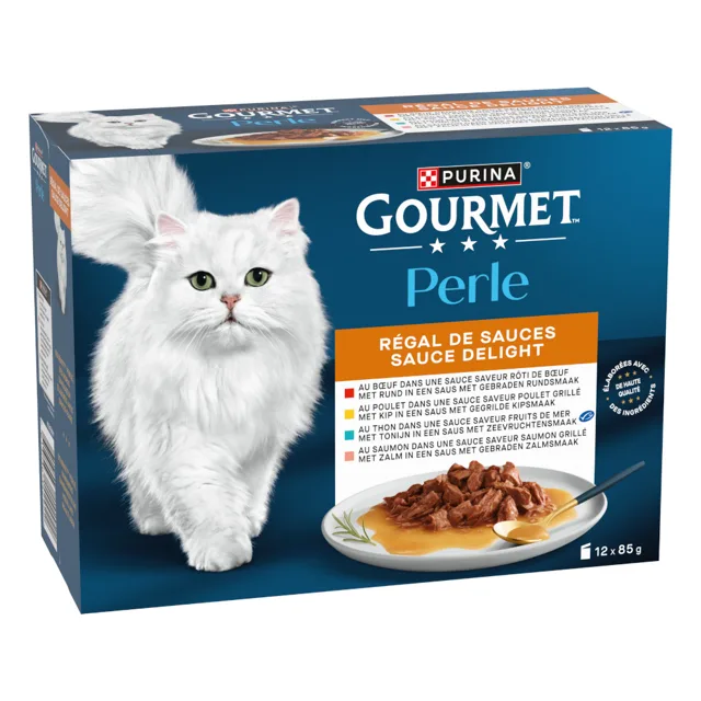 Gourmet Perle kapsičky 12 x 85 g - pochoutky z moře (4 druhy)