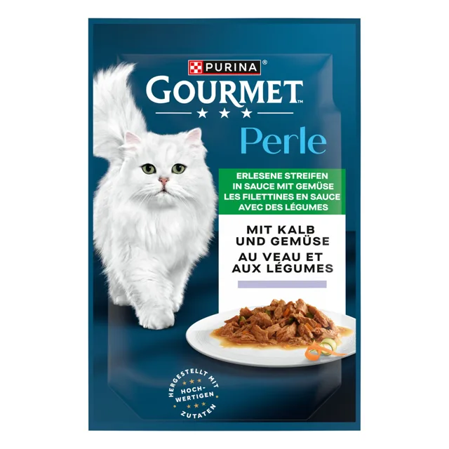 Gourmet Perle kapsičky 26 x 85 g - telecí, zelenina
