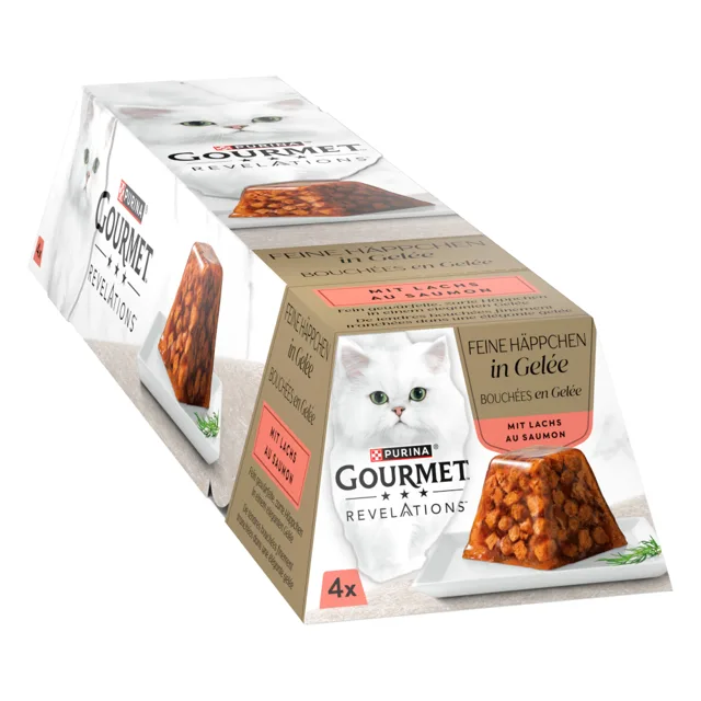 Gourmet Revelations 4 x 57 g - losos v želé