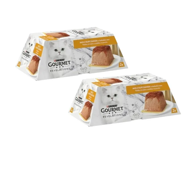 GOURMET REVELATIONS Kuřecí pěna pro kočky 4x57 g