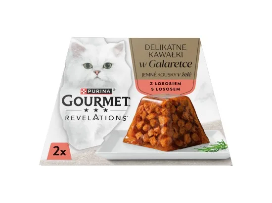 Gourmet Revelations pro kočky losos v želé 2 x 57 g