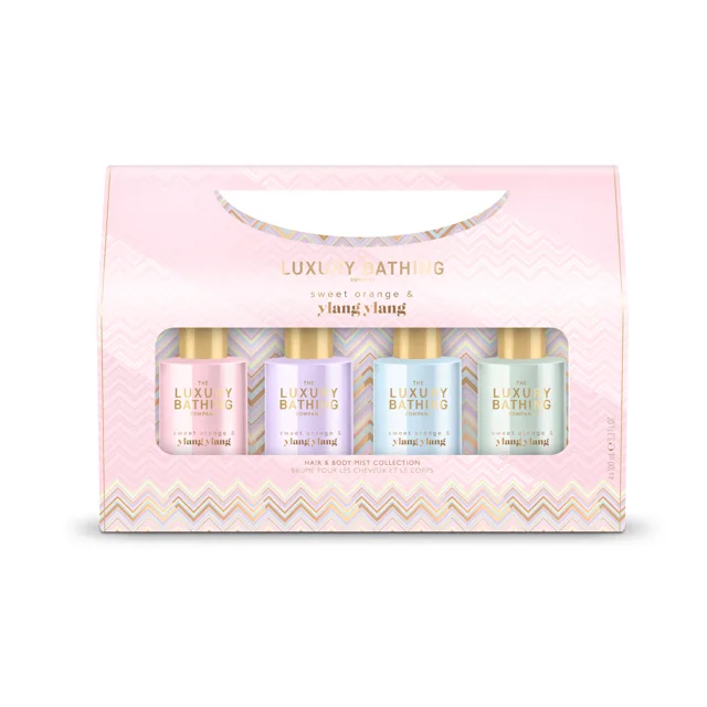Grace Cole Dárková sada mlh na tělo a vlasy Pomeranč & Ylang Ylang 4 ks
