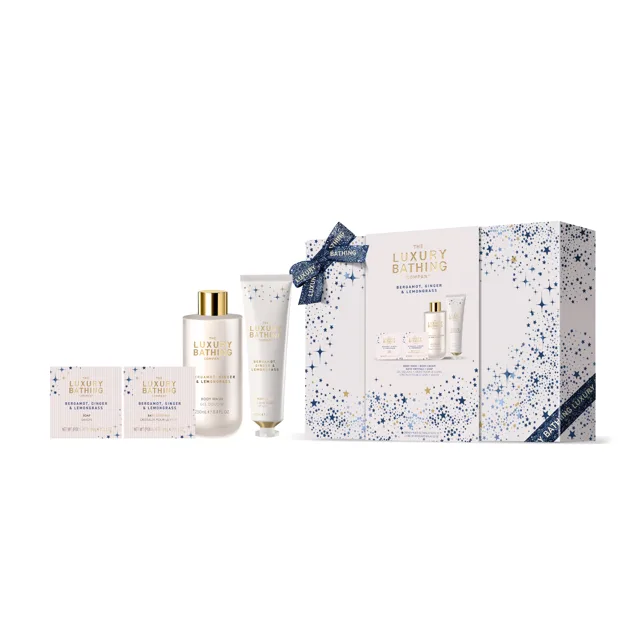 Grace Cole Dárková sada péče o tělo Bergamot, Zázvor & Lemongrass 4 ks