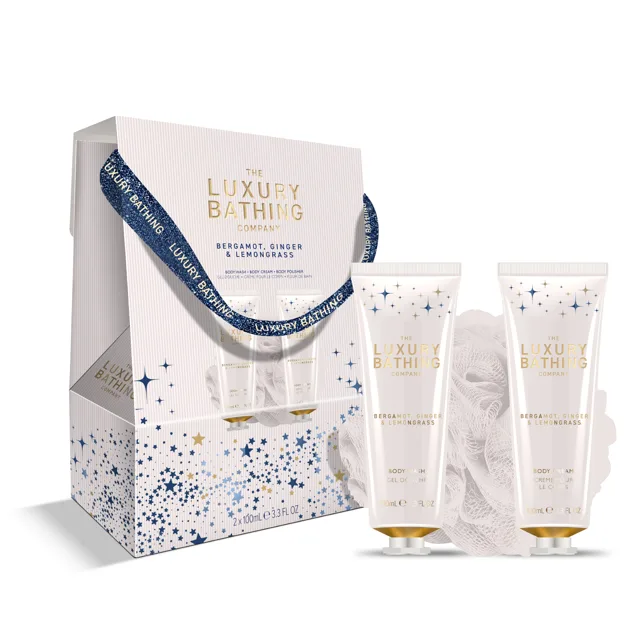 Grace Cole Dárková sada tělové péče Bergamot, Zázvor & Lemongrass 3 ks