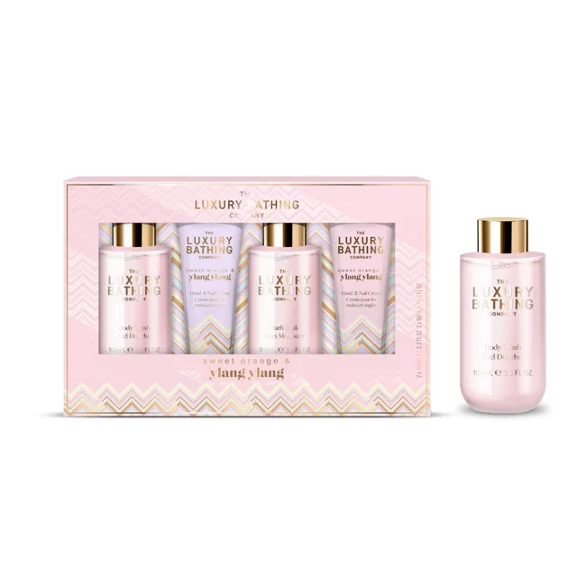 Grace Cole Dárková sada tělové péče v krabičce Pomeranč & Ylang Ylang 4 ks