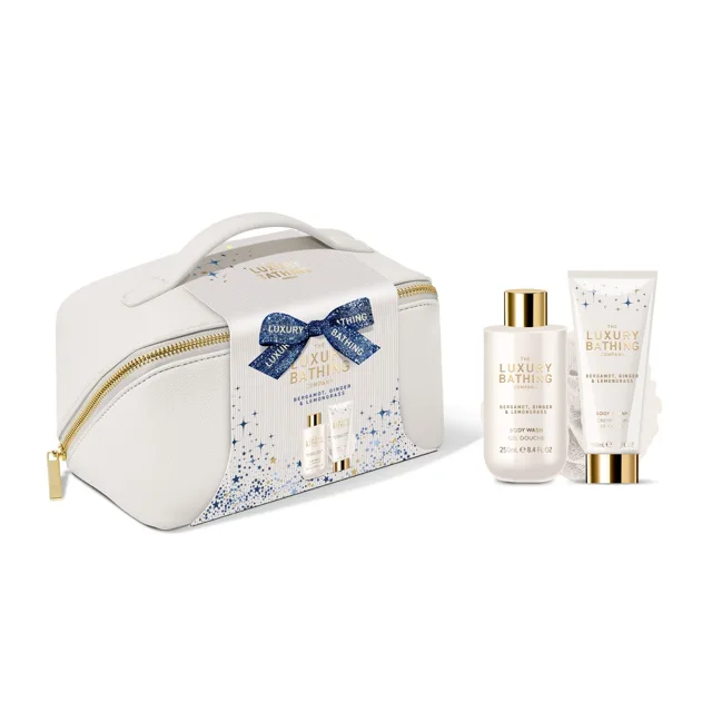 Grace Cole Dárková sada v taštičce Bergamot, Zázvor & Lemongrass 3 ks