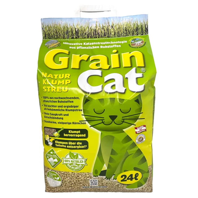 GrainCat podestýlka pro kočky  - 24 litrů