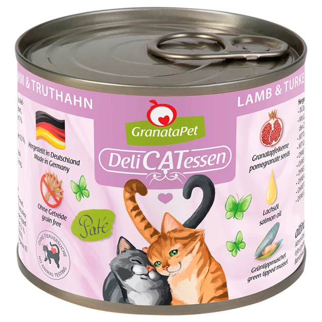 GranataPet DeliCatessen 12 x 200 g - Losos & krůtí