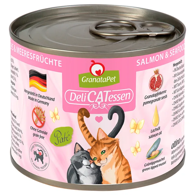 GranataPet DeliCatessen 6 x 200 g - losos a mořské plody