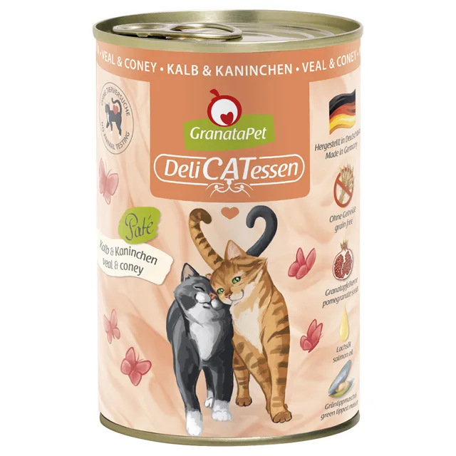 GranataPet DeliCatessen 6 x 400 g - Telecí & králík