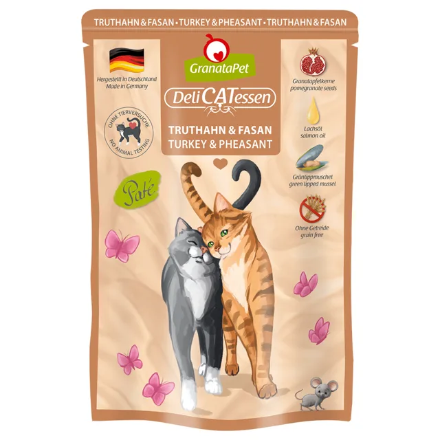 GranataPet DeliCatessen 6 x 85 g - Krocan & bažant