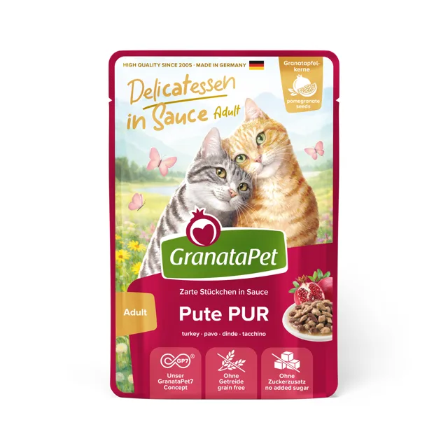 GranataPet Delicatessen v omáčce 24 x 100 g výhodné balení - krůtí čisté