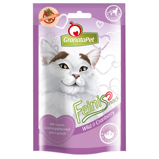 Granatapet Feinis pamlsek pro kočky - drůbeží & kočičí tráva (50 g)