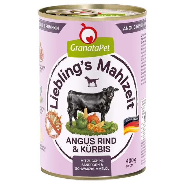 GranataPet Liebling's Mahlzeit 6 x 400 g - losos a krůta