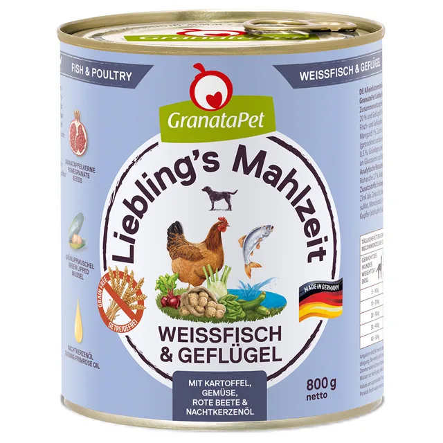 GranataPet Liebling's Mahlzeit  6 x 800 g - Bažant & drůbeží